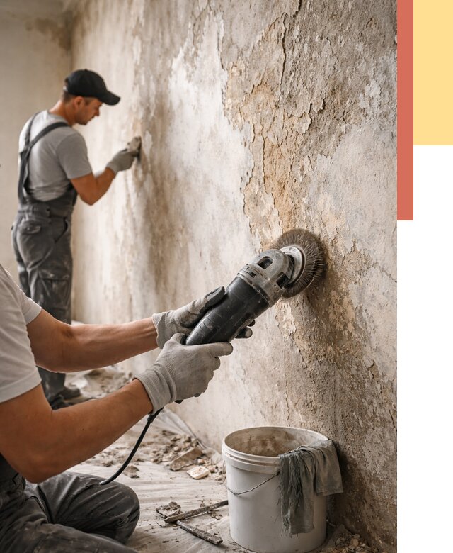 Снятие и удаление краски со стен в Великих Луках от 2171 руб. — ОТДЕЛОЧНИК-Вкл