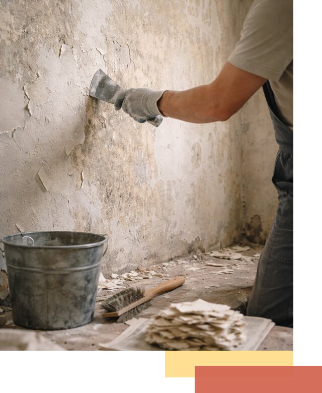 Удаление старой краски со стен в Великих Луках качественно и быстро