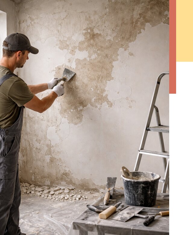 Снятие старой шпаклевки в Великих Луках от 1912 руб. — быстро и недорого | ОТДЕЛОЧНИК-Вкл