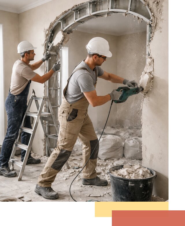 Демонтаж гипсокартонной арки в Великих Луках быстро и аккуратно