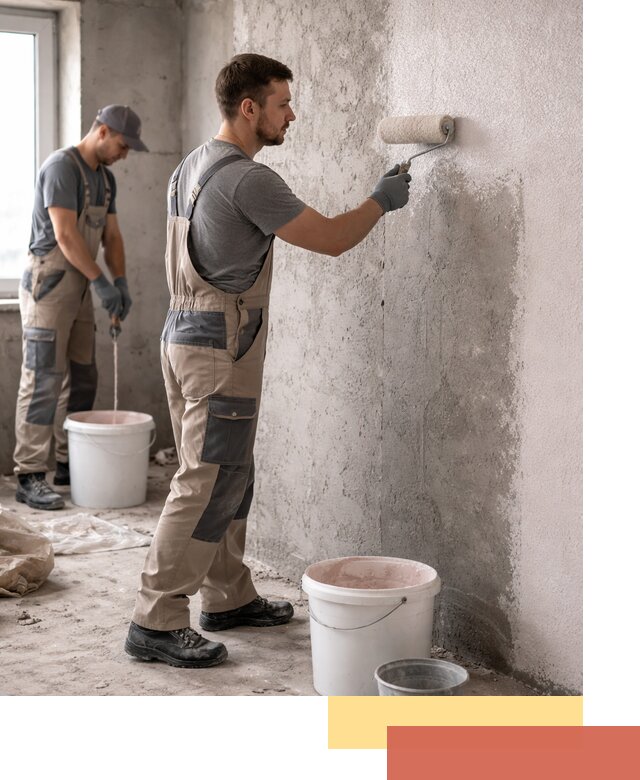 Нанесение бетоноконтакта на стены в Великих Луках для последующей отделки