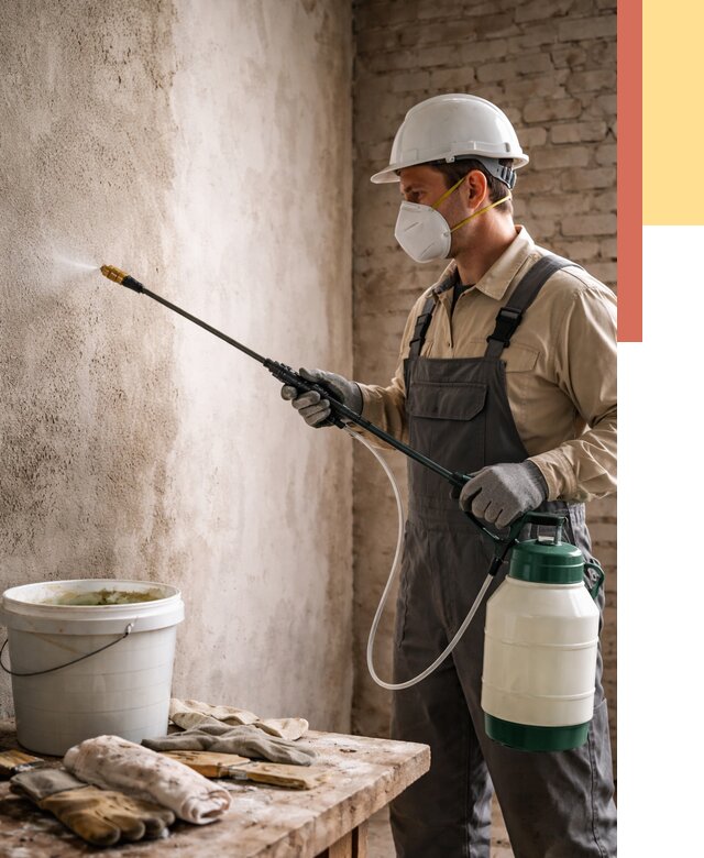 Антисептическая обработка стен в Великих Луках от 1240 руб. — быстро и недорого | ОТДЕЛОЧНИК-Вкл