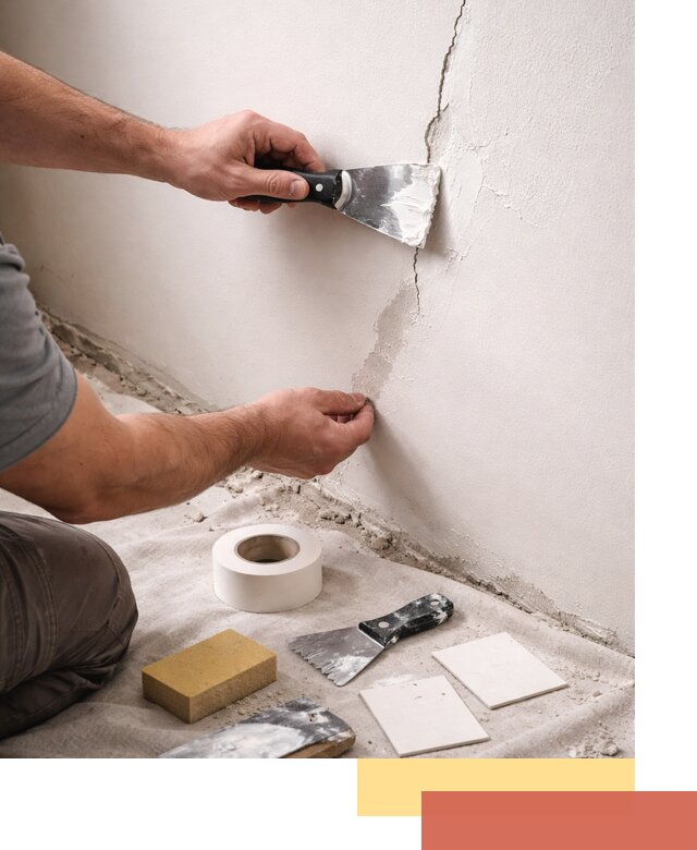 Заделка трещин и сколов в стенах и потолках в Великих Луках