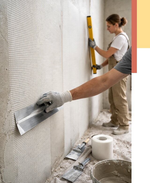 Армирование стен стеклосеткой в Великих Луках от 3308 руб. под ключ | ОТДЕЛОЧНИК-Вкл