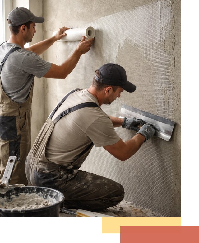 Армирование стен стеклосеткой в Великих Луках для прочной отделки