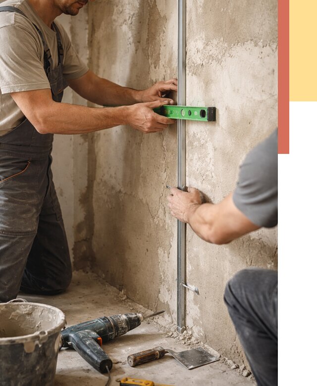 Установка штукатурных маяков в Великих Луках от 7236 руб. — быстро и недорого | ОТДЕЛОЧНИК-Вкл