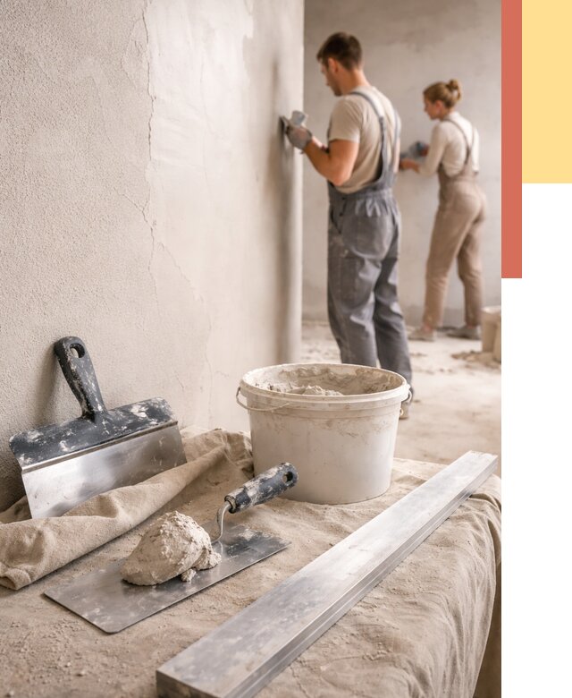 Штукатурка стен гипсовая в Великих Луках от 4652 руб/м2 — быстро и недорого | ОТДЕЛОЧНИК-Вкл