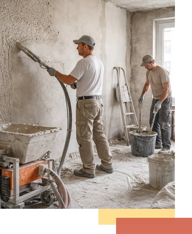 Машинная штукатурка стен в Великих Луках — быстро и качественно