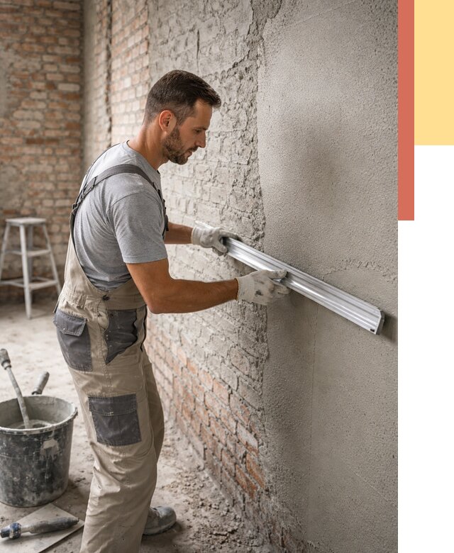 Штукатурка кирпичных стен в Великих Луках от 4652 руб/м2 — быстро и недорого | ОТДЕЛОЧНИК-Вкл