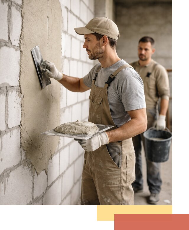 Штукатурка стен из газобетона в Великих Луках под ключ