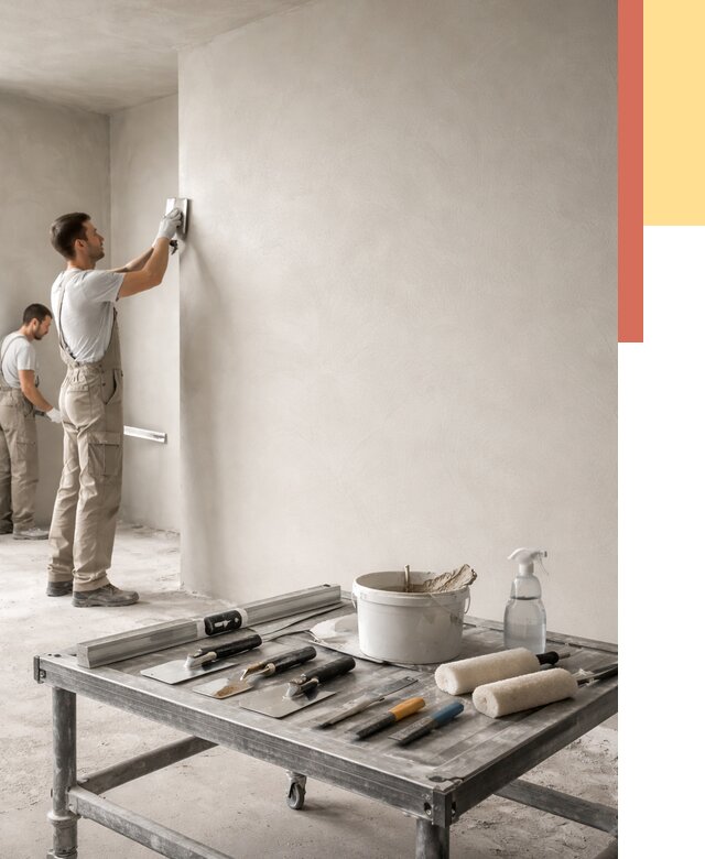 Штукатурка стен под покраску в Великих Луках от 4652 руб./м² — качественно и недорого | ОТДЕЛОЧНИК-Вкл