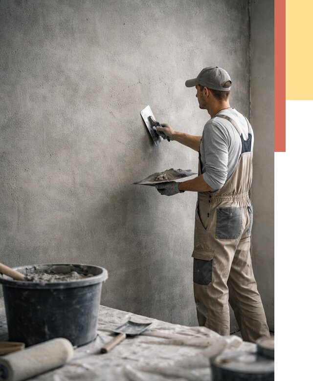 Декоративная штукатурка под бетон в Великих Луках от 2584 руб./м² — нанесение под ключ | ОТДЕЛОЧНИК-Вкл