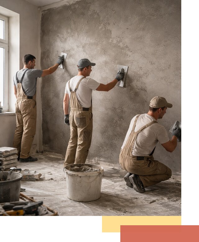 Декоративная штукатурка под бетон в Великих Луках для стен и потолков