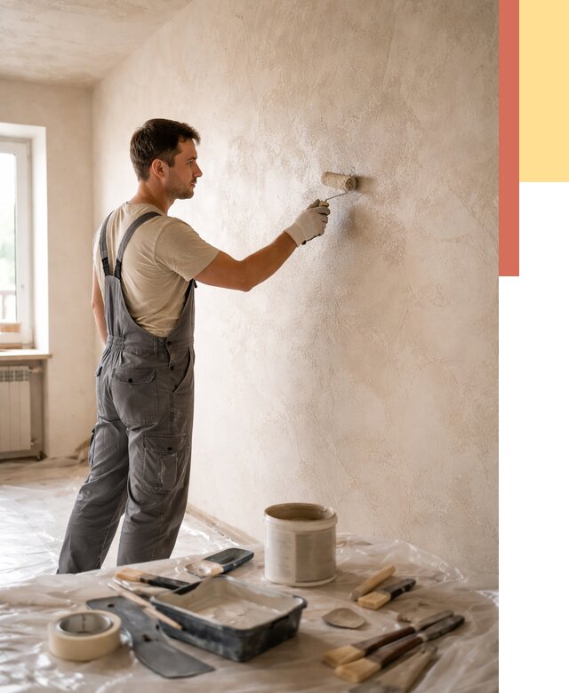 Нанесение лессирующей краски по декоративке в Великих Луках от 1809 руб. | ОТДЕЛОЧНИК-Вкл