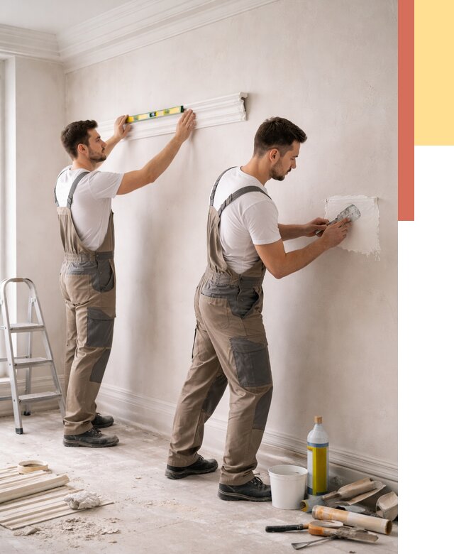 Монтаж лепнины на стены в Великих Луках от 4652 руб. — недорого, быстро | ОТДЕЛОЧНИК-Вкл