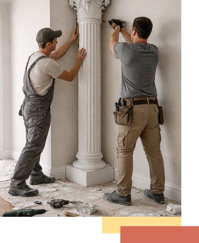 Установка декоративных колонн в Великих Луках под ключ