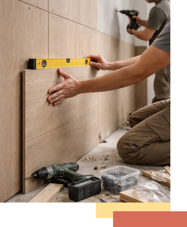 Профессиональный монтаж МДФ панелей на стены в Великих Луках