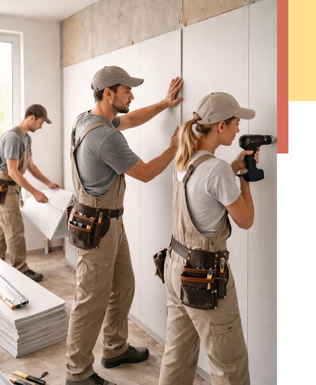 Монтаж ПВХ панелей на стены в Великих Луках от 465 руб/м2 — быстро и недорого | ОТДЕЛОЧНИК-Вкл