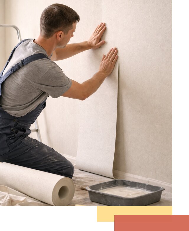 Поклейка флизелиновых обоев в Великих Луках качественно и быстро