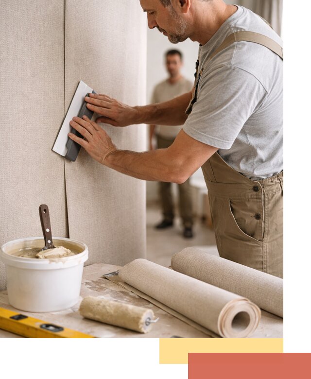 Поклейка текстильных обоев в Великих Луках профессионально и аккуратно