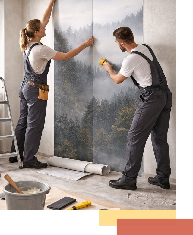 Поклейка фотообоев профессионально в Великих Луках под ключ