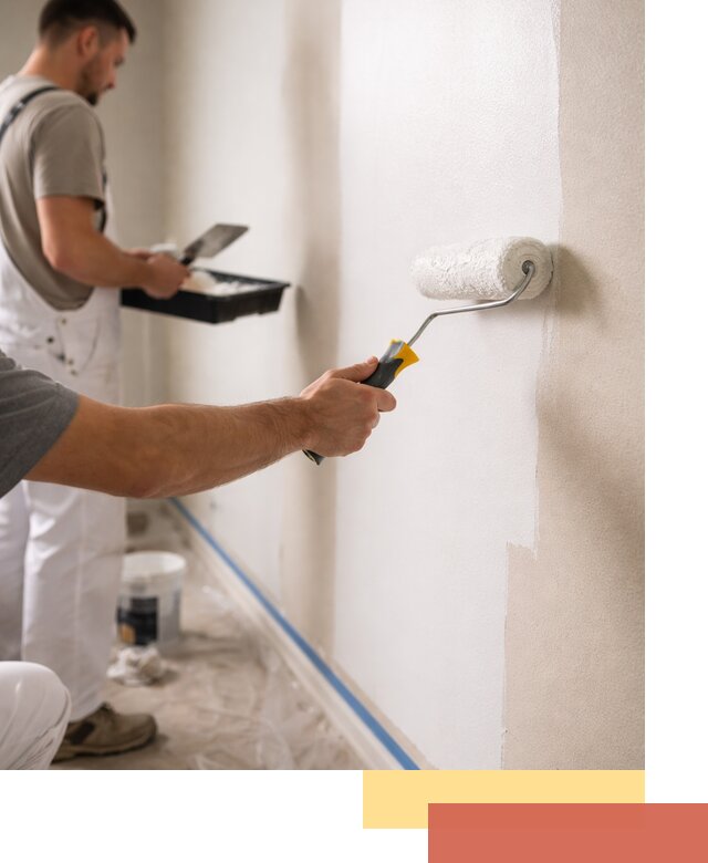 Покраска стен акриловой краской профессионально в Великих Луках