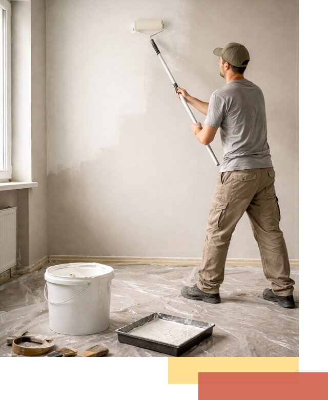 Покраска стен латексной краской в Великих Луках качественно и быстро