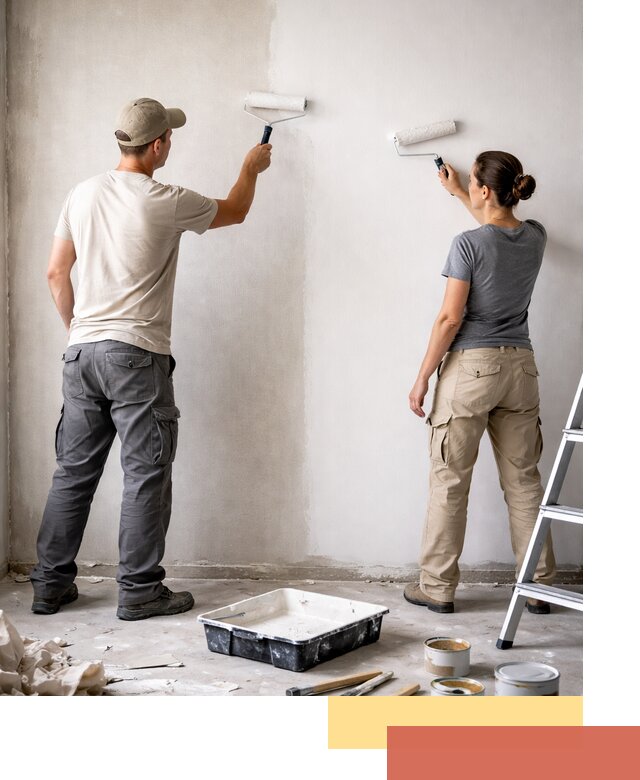 Окраска стен по стеклохолсту в Великих Луках качественно и долговечно