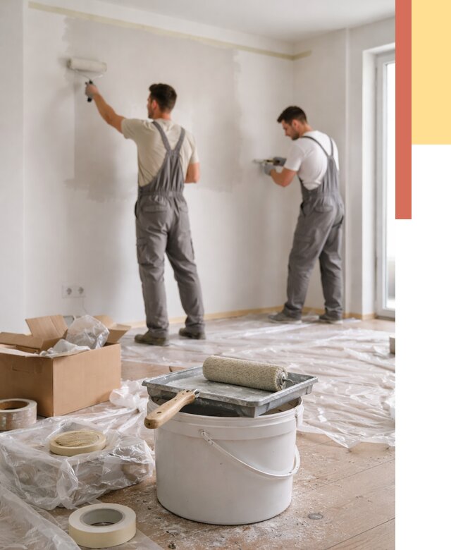 Покраска стен в квартире в Великих Луках от 2584 руб/м2 — быстро и недорого | ОТДЕЛОЧНИК-Вкл