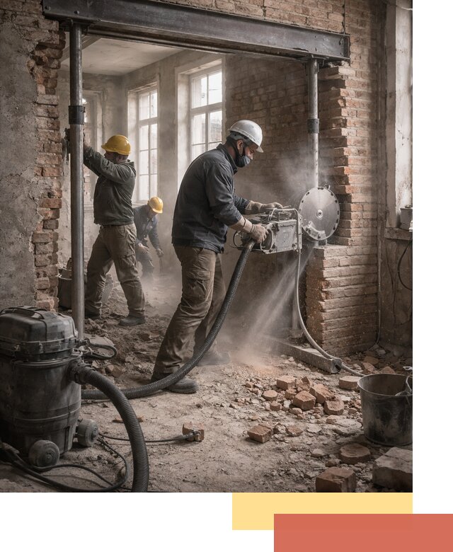 Прорезка проема в стене под дверной или оконный проем в Великих Луках