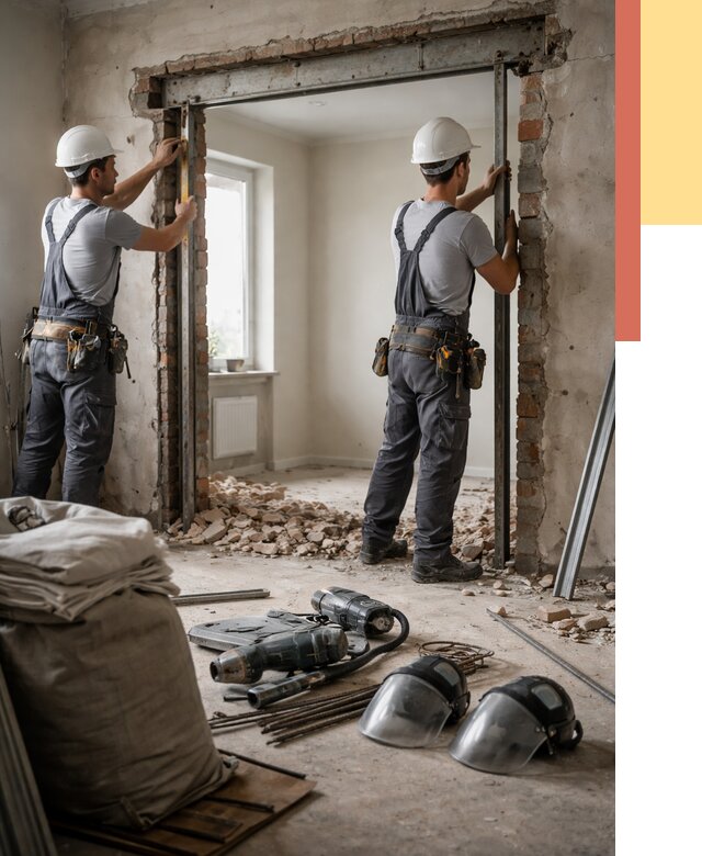 Расширение дверного проема в Великих Луках от 12921 руб. под ключ | ОТДЕЛОЧНИК-Вкл