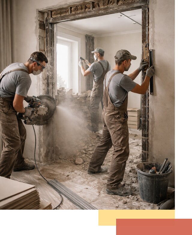 Расширение дверного проема под установку новой двери в Великих Луках