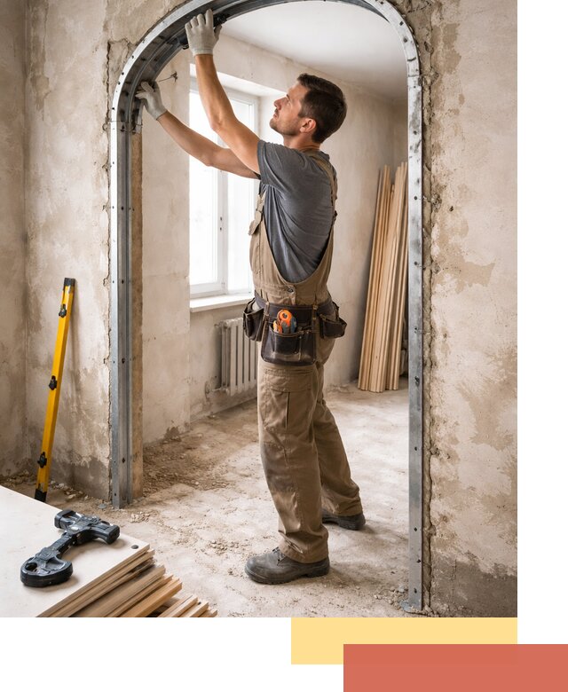 Устройство арочного проема в Великих Луках под ключ