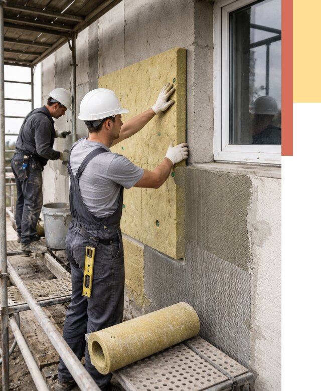 Утепление стен в Великих Луках от 4445 руб. под ключ — быстро и недорого | ОТДЕЛОЧНИК-Вкл