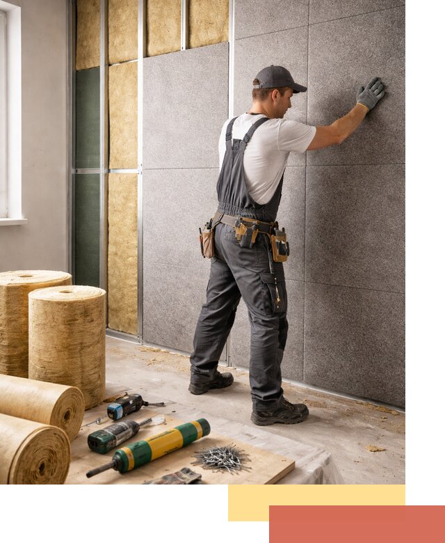 Профессиональная шумоизоляция стен в Великих Луках для квартиры и офиса