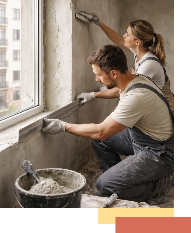 Штукатурка откосов дверей и окон профессионально в Великих Луках