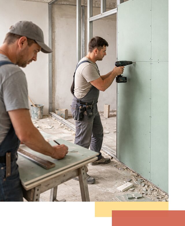 Перегородки из влагостойкого гипсокартона под ключ в Великих Луках