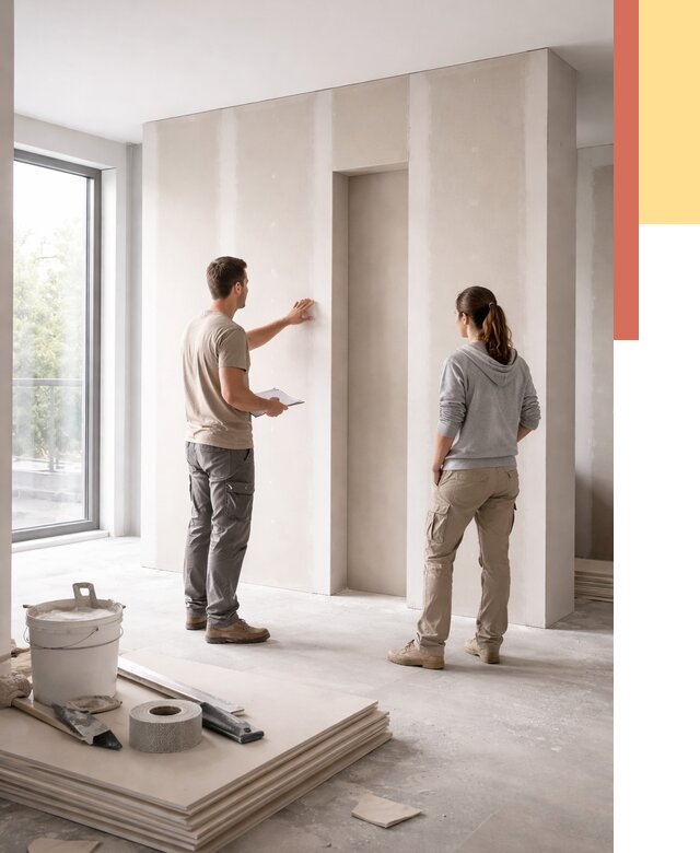 Зонирующая перегородка из гипсокартона в Великих Луках от 2894 руб. под ключ | ОТДЕЛОЧНИК-Вкл