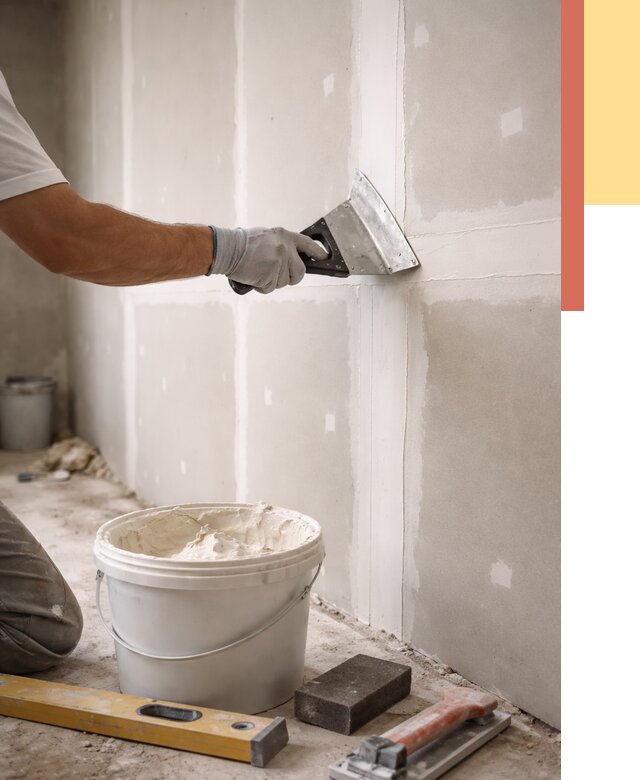 Шпаклевка перегородок из гипсокартона в Великих Луках от 2584 руб. — услуги ОТДЕЛОЧНИК-Вкл