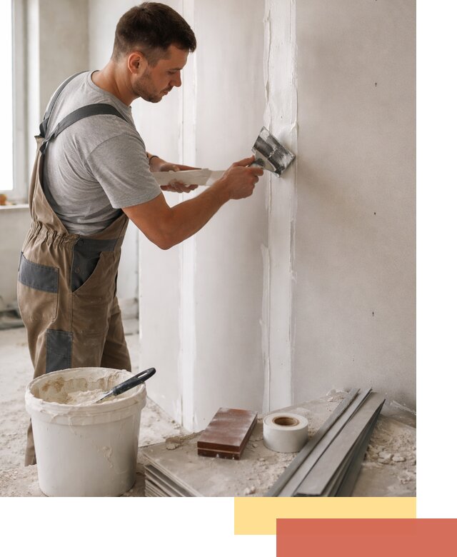 Шпаклевка перегородок из гипсокартона в Великих Луках качественно и быстро