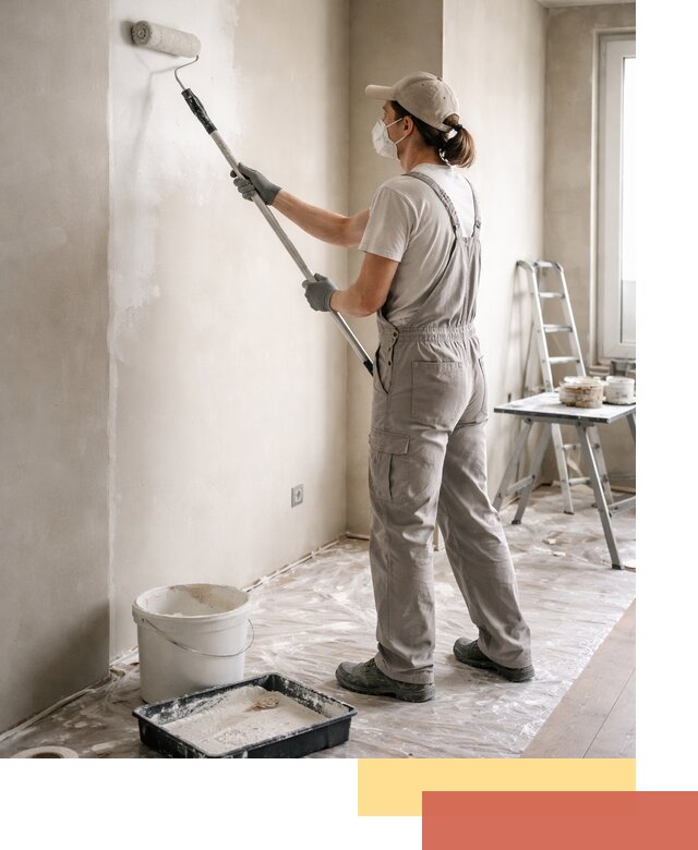 Покраска перегородок из гипсокартона в Великих Луках качественно и недорого