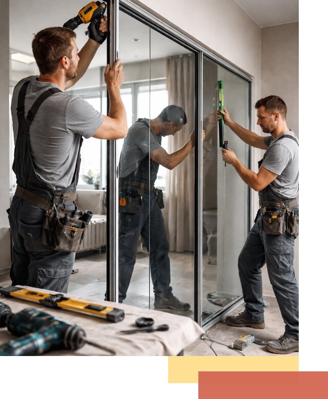 Каркасные стеклянные перегородки под ключ в Великих Луках