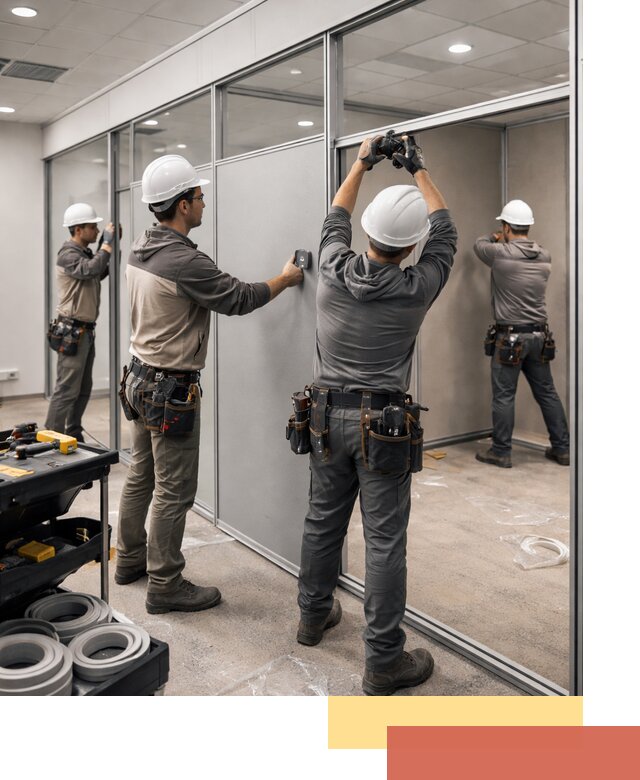 Мобильные офисные перегородки под ключ в Великих Луках