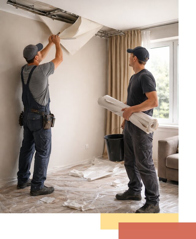 Демонтаж натяжного потолка в Великих Луках быстро и аккуратно