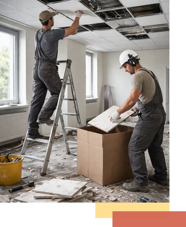 Демонтаж потолочной плитки в Великих Луках быстро и аккуратно