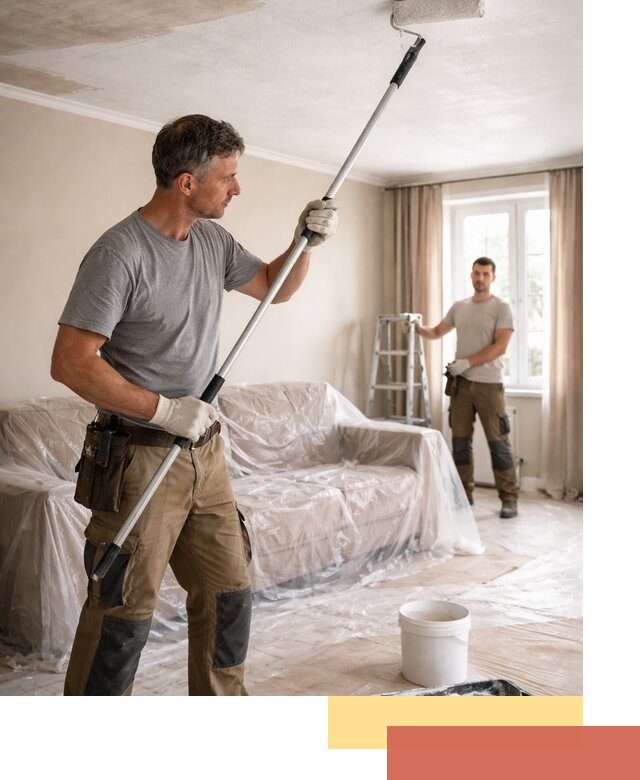 Грунтовка потолка в Великих Луках — подготовка под покраску и отделку