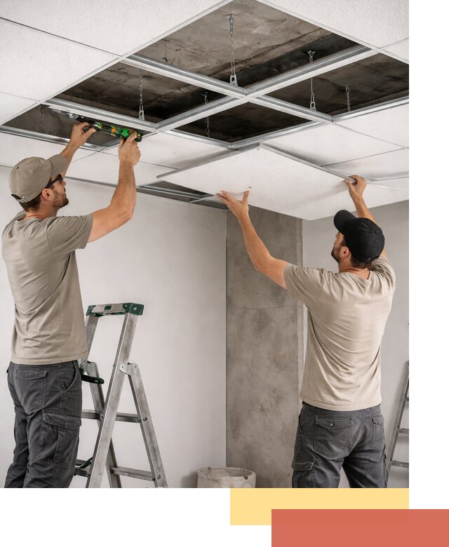 Монтаж потолка Армстронг под ключ в Великих Луках