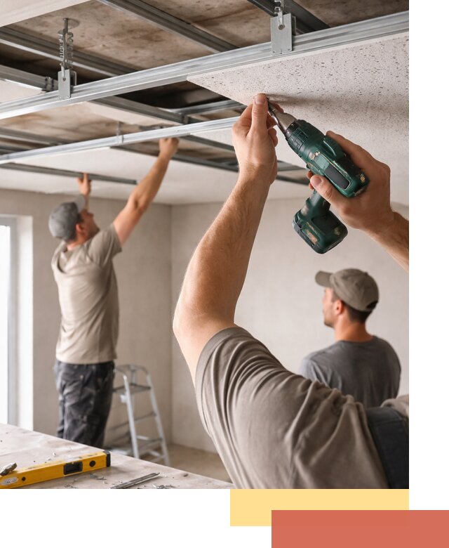 Монтаж акустического потолка в Великих Луках под ключ