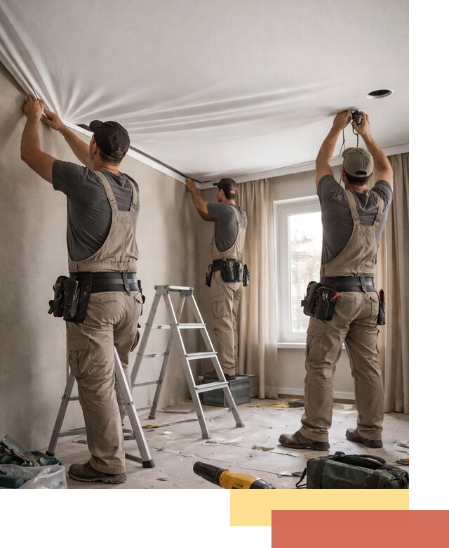 Монтаж матового натяжного потолка в Великих Луках качественно и быстро