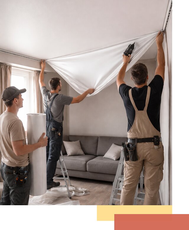 Монтаж сатинового натяжного потолка в Великих Луках качественно и быстро